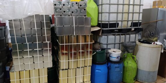 Balıkesir’de 15 bin litre sahte zeytinyağı ele geçirildi