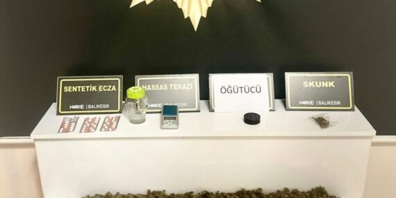 Balıkesir’de uyuşturucu operasyonunda yakalanan 1 şüpheli tutuklandı