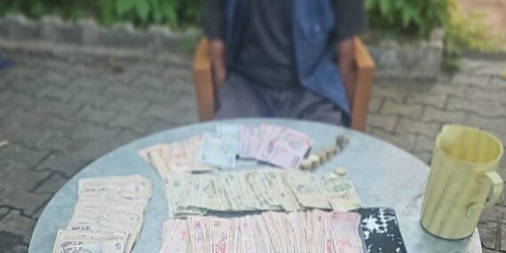 Bingöl’de dilencinin üzerinden 5 bin lira çıktı