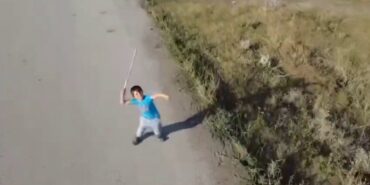 Bir çocuğun drone ile sınavı