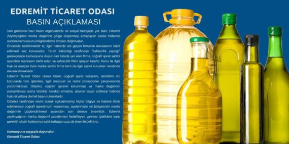 Edremit Zeytinyağına Darbe Girişimi! Sahte Üreticiler Coğrafi İşareti Hedef Aldı
