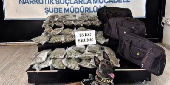 Hakkâri’de kamyonette 26 kilogram skunk ele geçirildi: 1 şüpheli tutuklandı