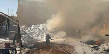 Kahramanmaraş’ta ahşap palet üretim tesisi yangını