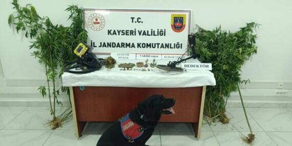 Kayseri’de 21 adet tarihi eser ele geçirildi: 1 gözaltı