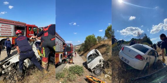 Trafik kazasında 2 kişi yaralandı