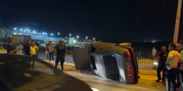 Otomobil kontrolden çıkarak takla attı: 1 yaralı