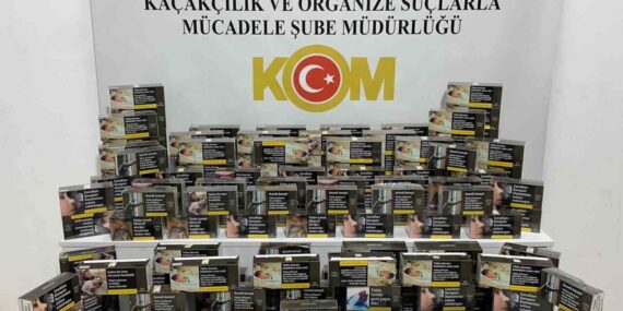 Samsun’da 41 bin 400 adet makaron ele geçirildi