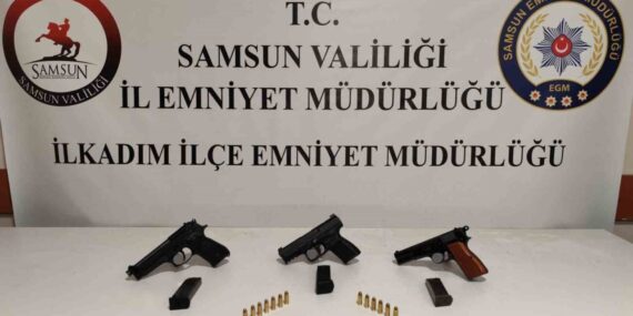 Samsun’da düğünde tabancayla ateş açan 2 kişi yakalandı