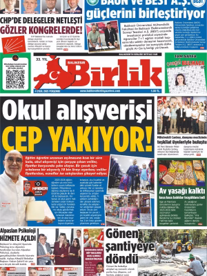 4 EYLÜL BİRLİK 1. SAYFA