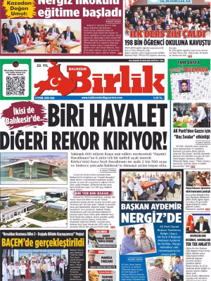 9 EYLÜL BİRLİK 1. SAYFA