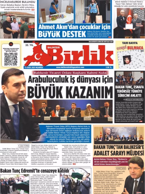 15 EYLÜL BİRLİK 1.SAYFA