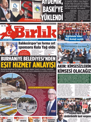 17 EYLÜL BİRLİK 1. SAYFA
