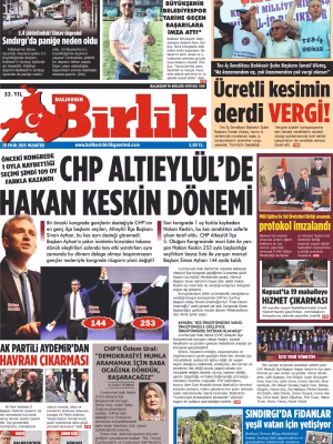 29 EYLÜL BİRLİK 1.SAYFA