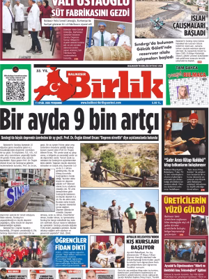 11 EYLÜL BİRLİK 1. SAYFA