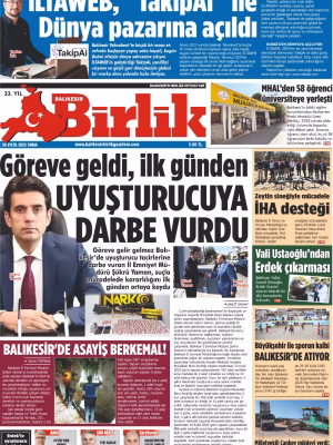 26 EYLÜL BİRLİK 1.SAYFA