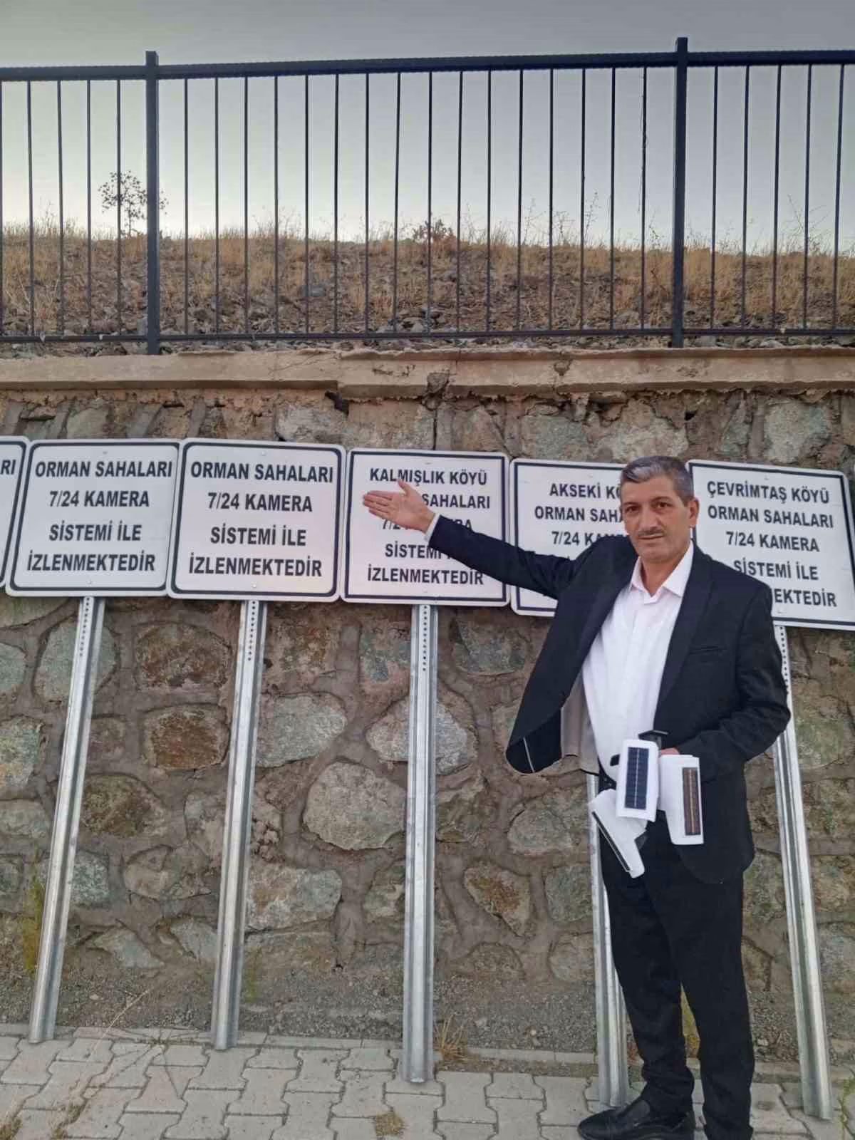 Elazığ’da alkışlanacak hareket: Muhtar ormanlık alanlara kamera sistemi taktırdı