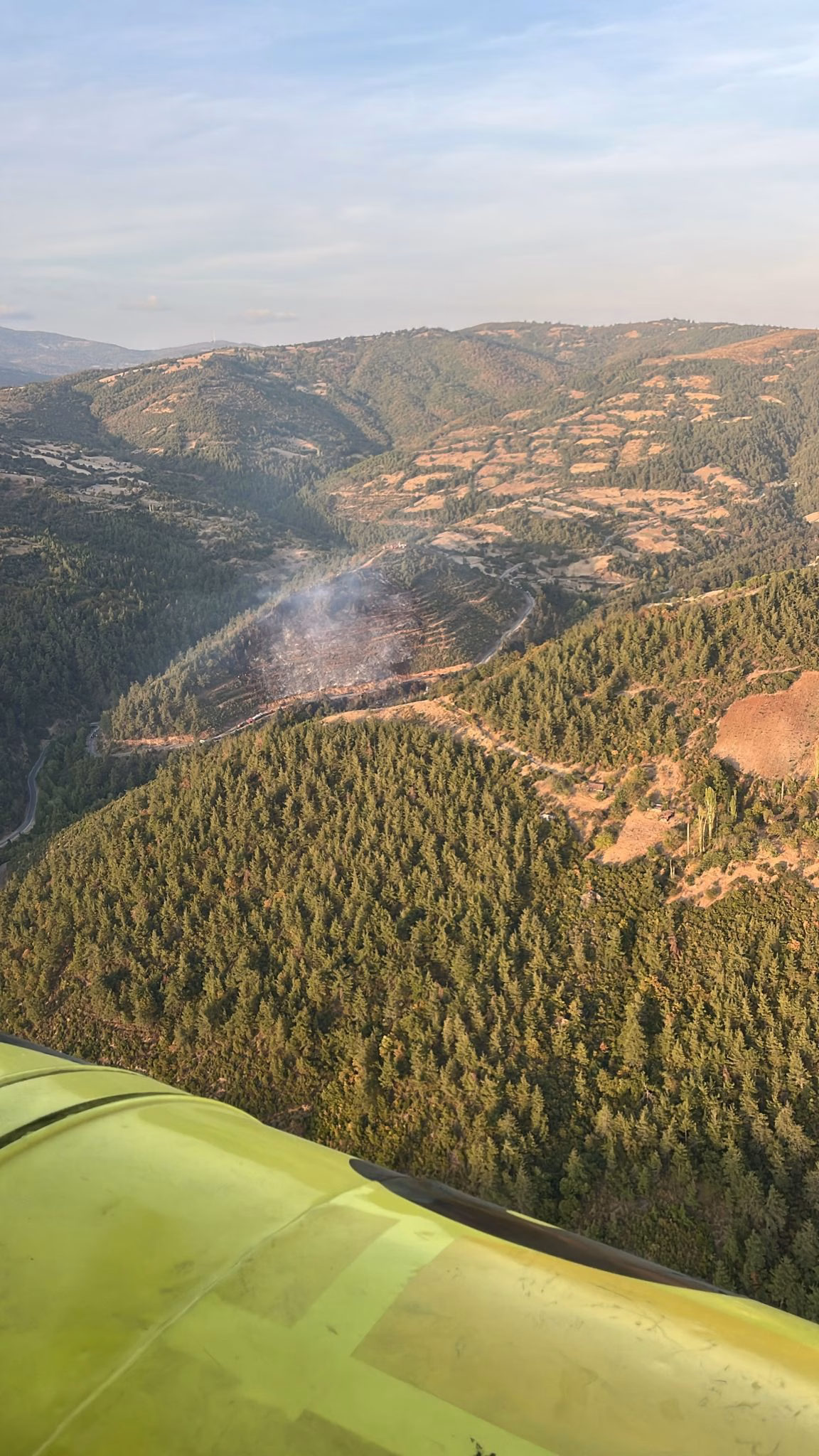 GÜNCELLEME - Balıkesir'de kaza yapan aracın neden olduğu orman yangınına müdahale ediliyor