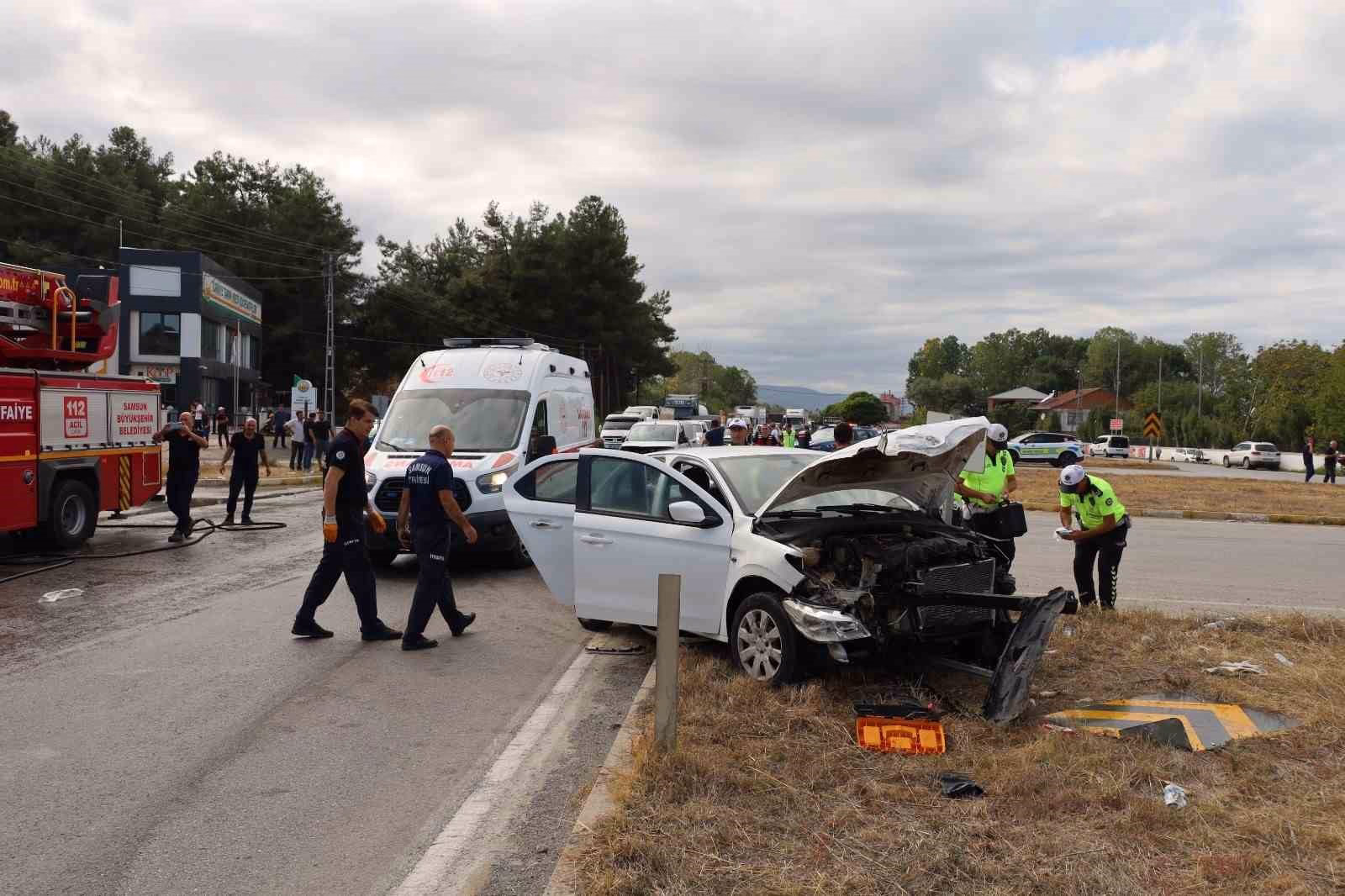 Samsun’da zincirleme trafik kazası: 6 yaralı