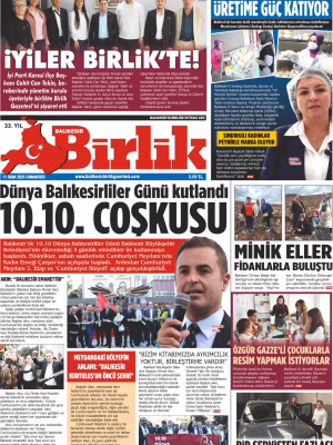 11 EKİM BİRLİK 1.SAYFA