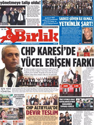 2 EKİM BİRLİK 1.SAYFA