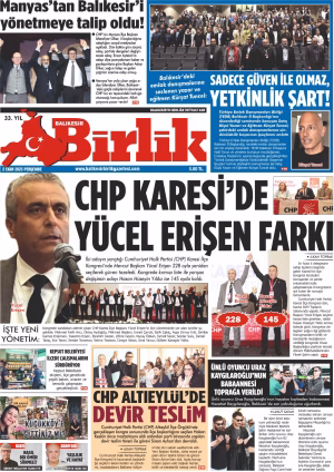 2 EKİM BİRLİK 1.SAYFA