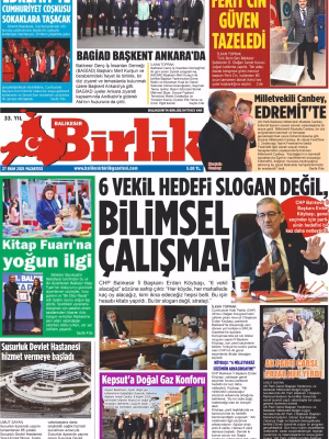 27 EKİM BİRLİK 1.SAYFA