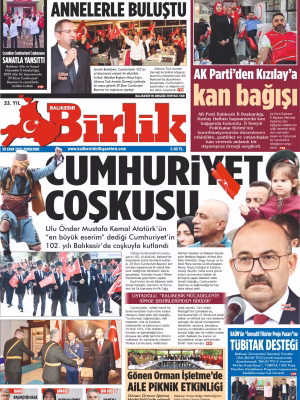 30 EKİM BİRLİK 1.SAYFA