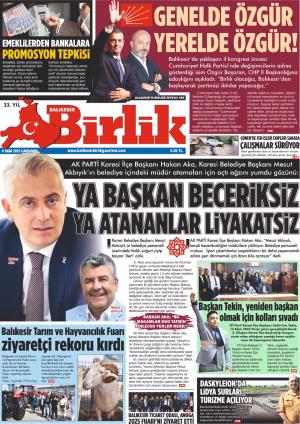 8 EKİM BİRLİK 1.SAYFA
