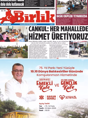 9 EKİM BİRLİK 1.SAYFA