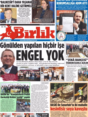 1 EKİM BİRLİK 1.SAYFA