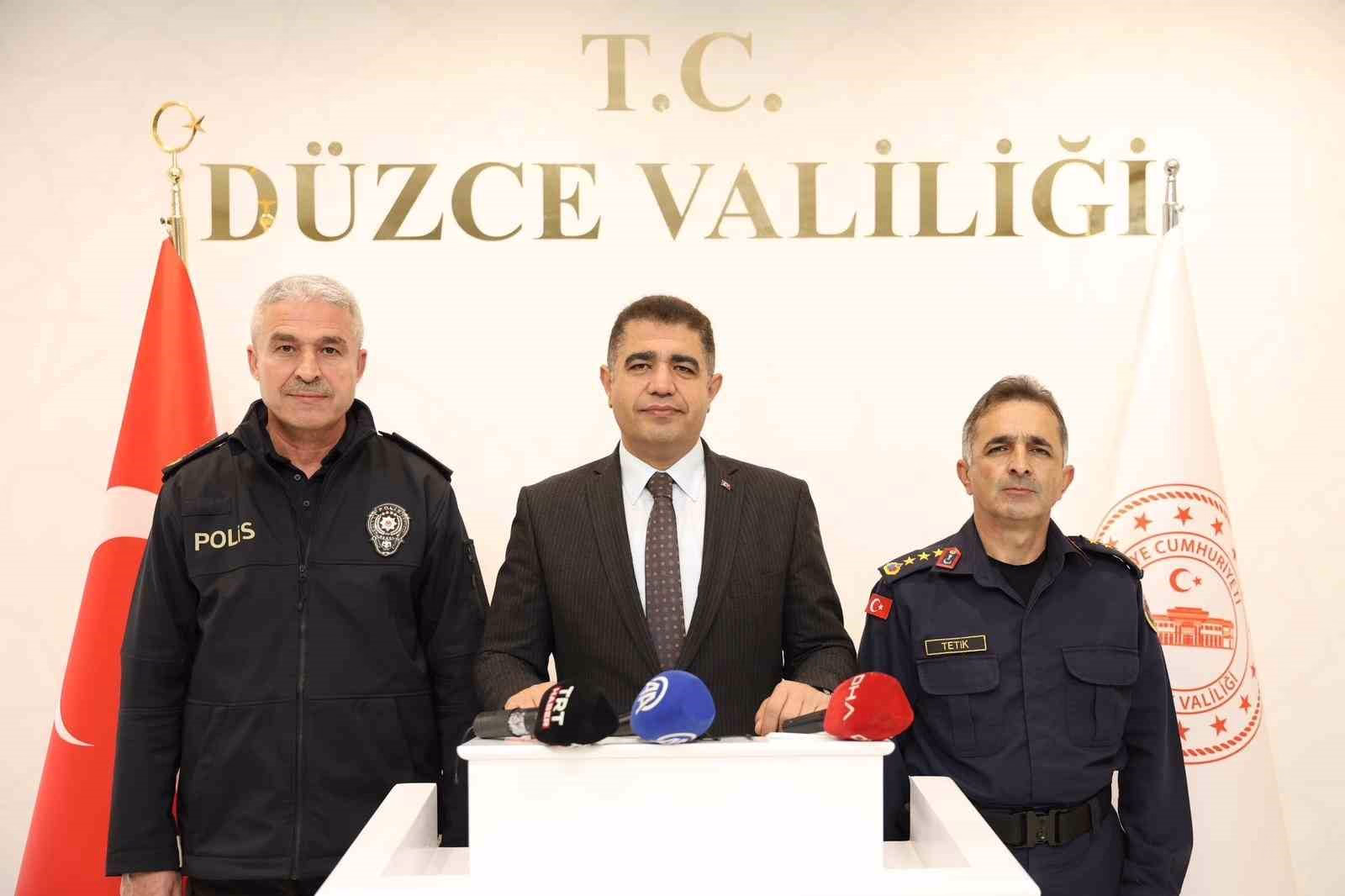 Düzce’de suç oranları geçen yıla oranla yüzde 10 azaldı
