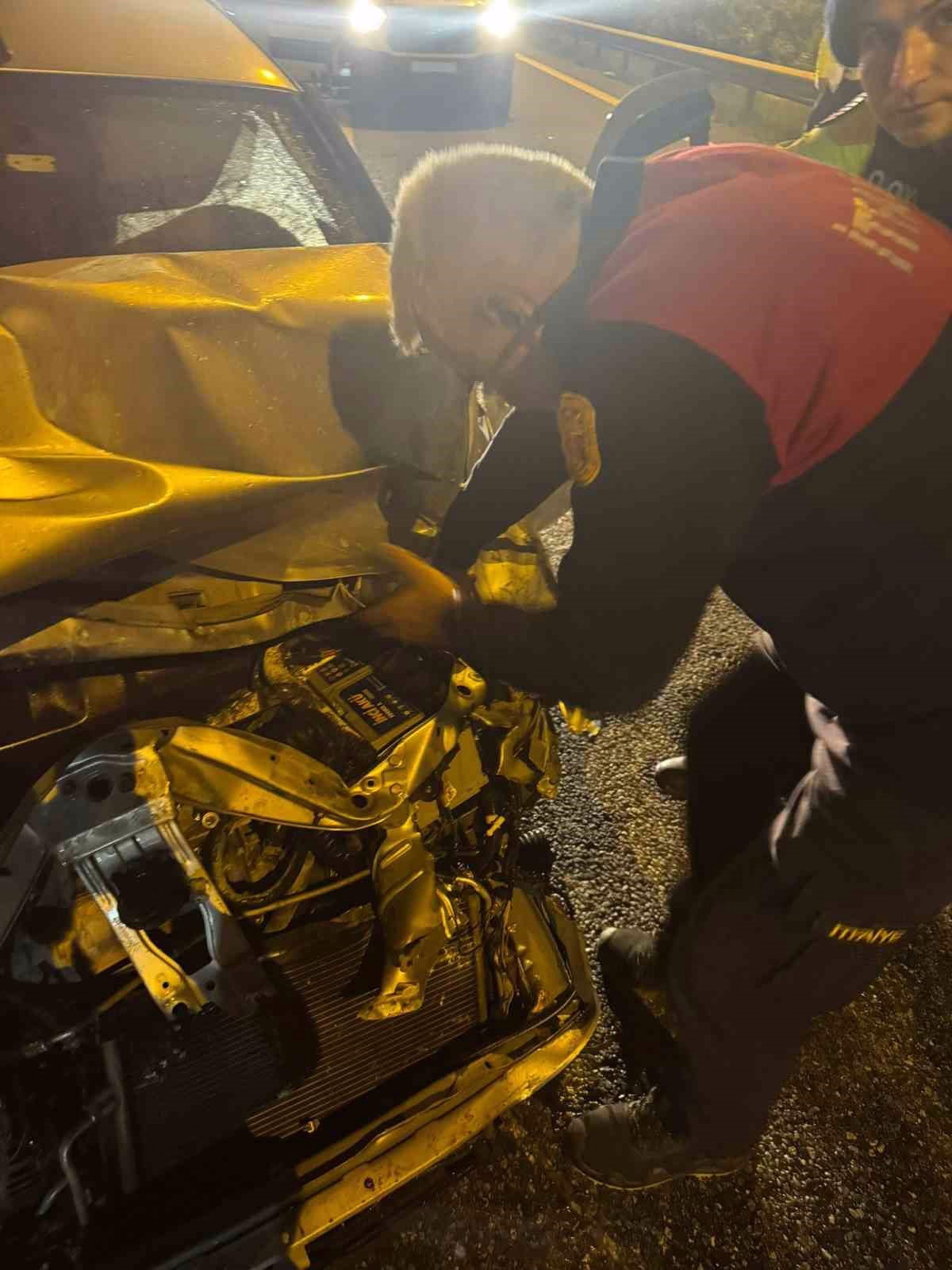 Osmaniye’de otomobil takla attı: 1 yaralı