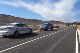 Üç tekerlekli elektrikli motosiklet devrildi: Karı koca ağır yaralandı