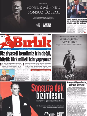 10 KASIM BİRLİK 1.SAYFA