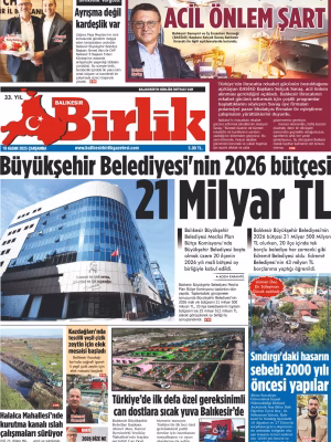 19 KASIM BİRLİK 1.SAYFA