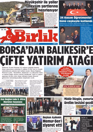 25 KASIM BİRLİK 1.SAYFA