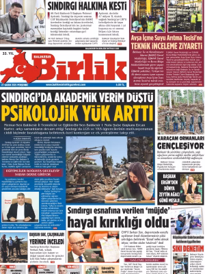 27 KASIM BİRLİK 1.SAYFA