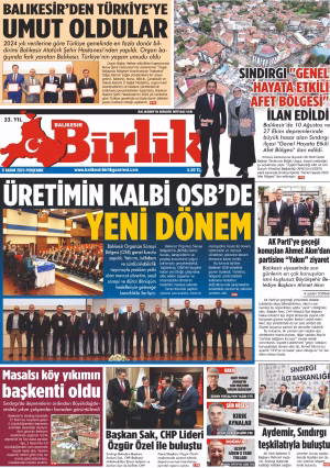 6 KASIM BİRLİK 1.SAYFA