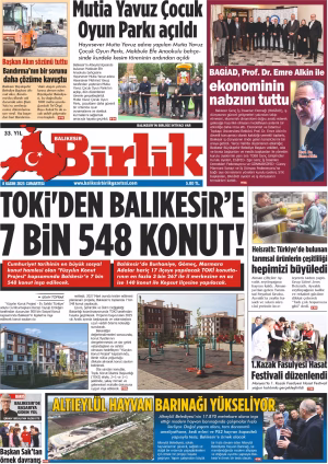 8 KASIM BİRLİK 1.SAYFA