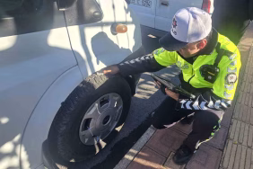 Bafra’da kış lastiği denetimi: 59 servis kontrol edildi