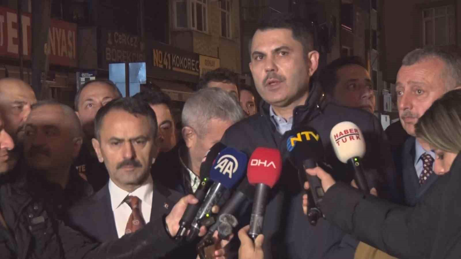 Bakan Kurum: "Gebze’de bugün itibariyle 16 bina tahliye edildi"