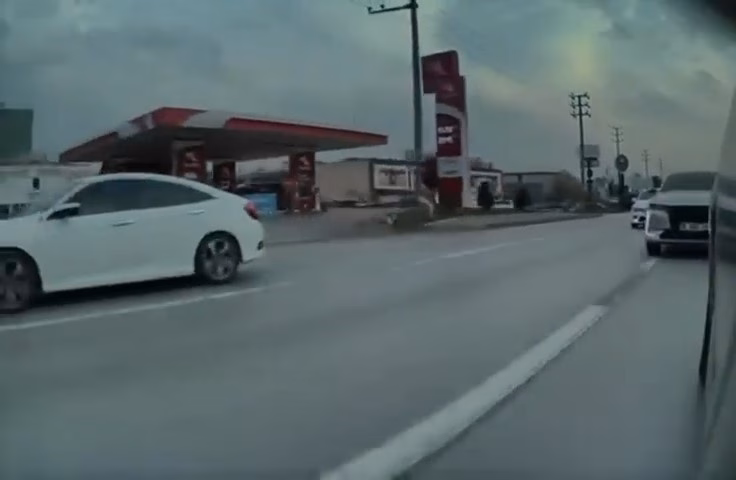 Bursa’da tehlikeli makas kamerada