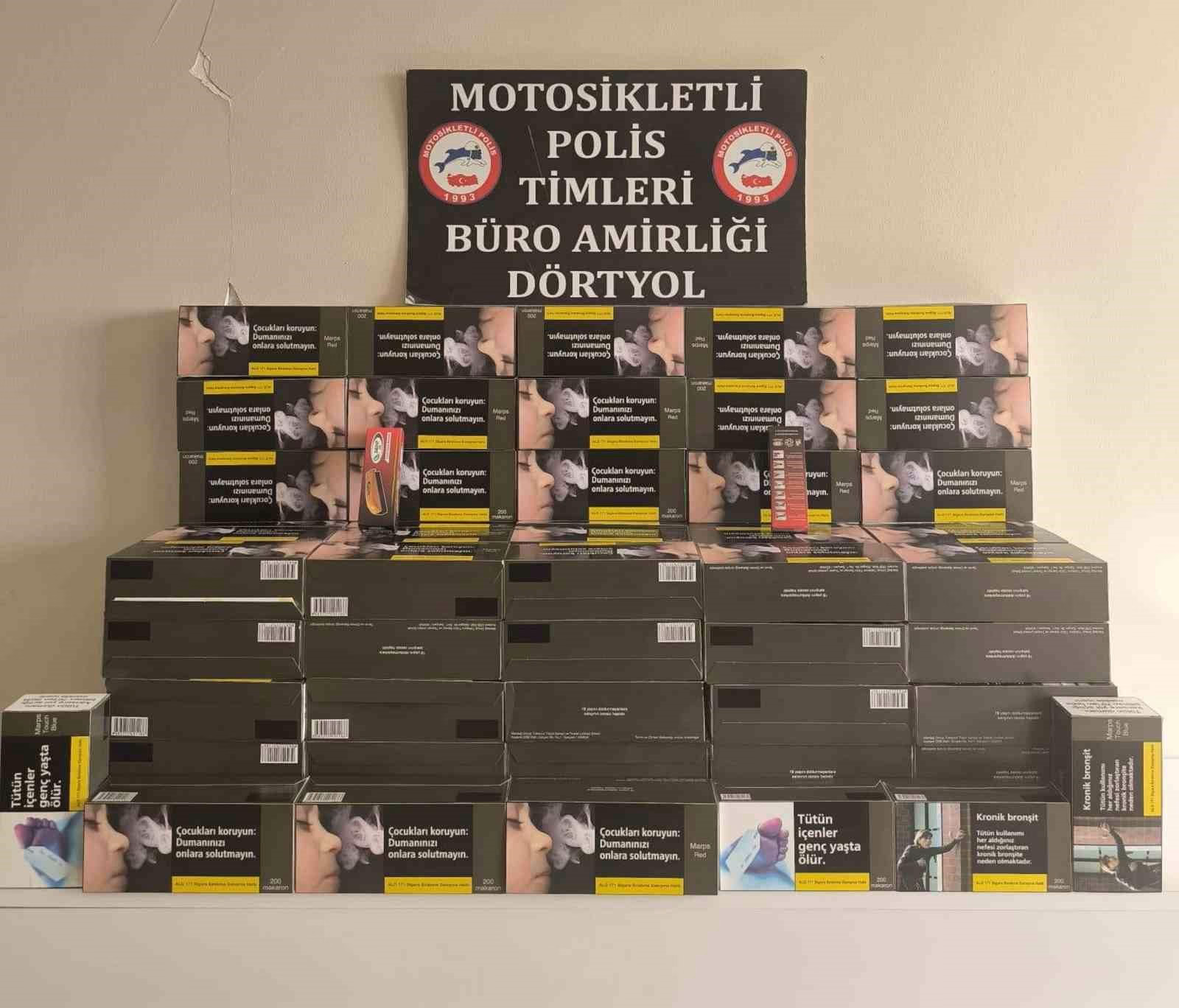 Dörtyol’da kaçak makaron operasyonu