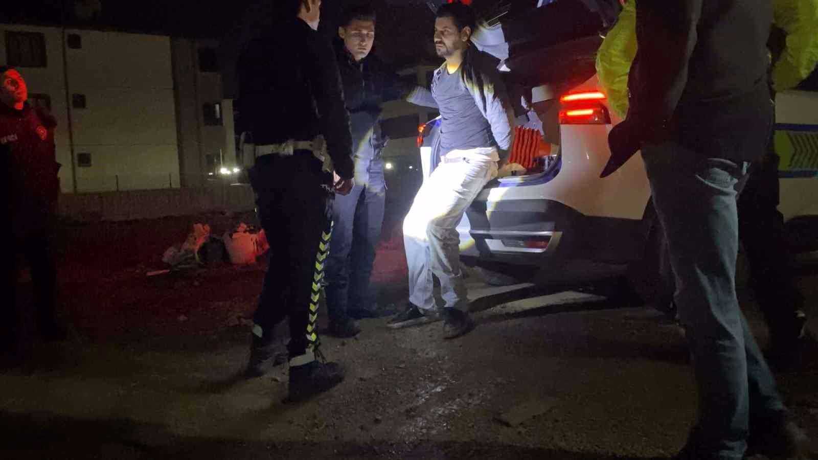 Dur ihtarına uymadı, inşaat alanında yakalandı