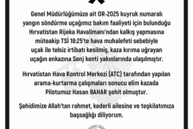 Orman Genel Müdürü Karacabey’den şehit pilot için başsağlığı mesajı