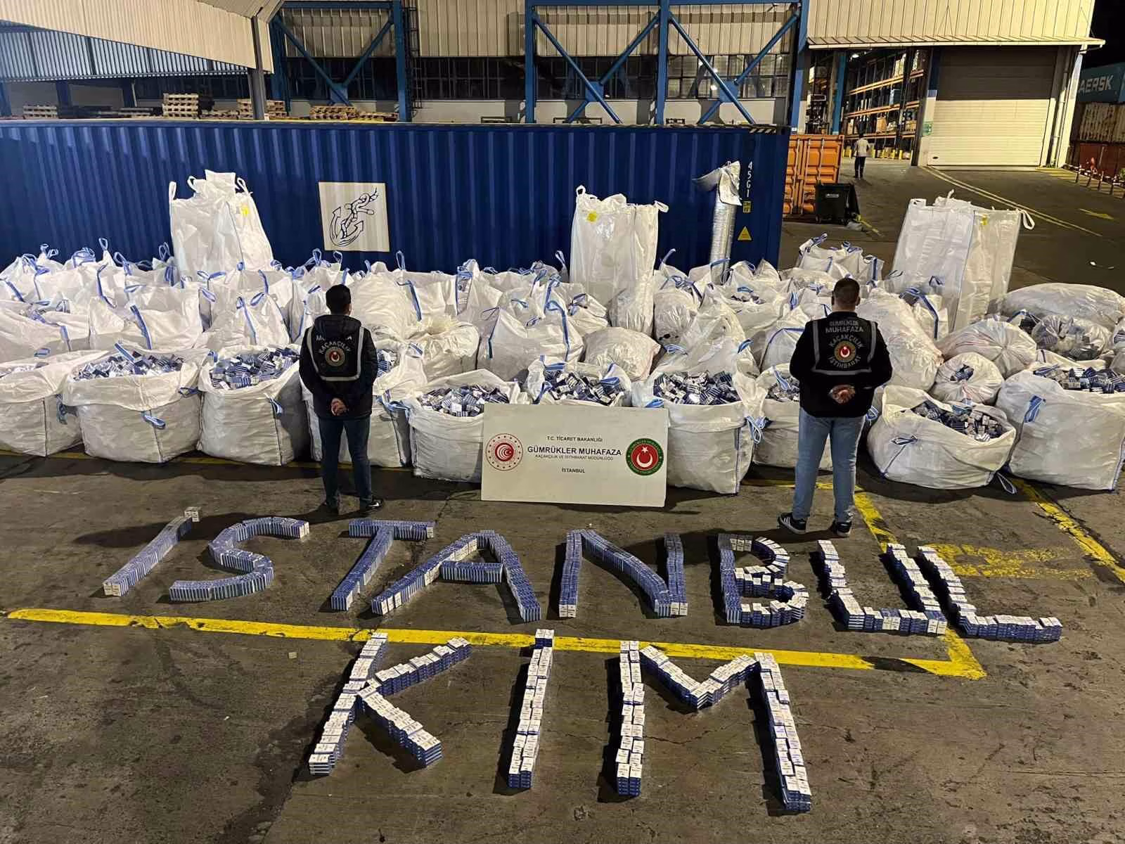 Piyasa değeri 94 milyon lira olan 394 bin 117 paket kaçak sigara ele geçirildiğini açıkladı