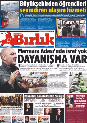 13 ARALIK BİRLİK 1.SAYFA