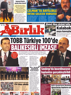 25 ARALIK BİRLİK 1.SAYFA