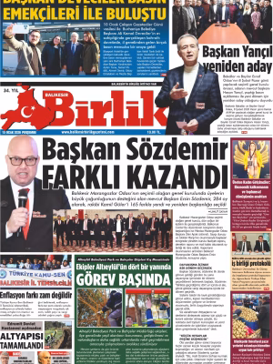 15 OCAK BİRLİK 1.SAYFA