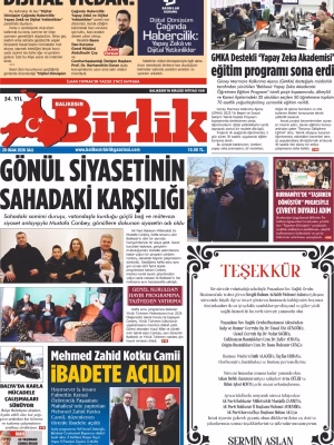 20 OCAK BİRLİK 1.SAYFA